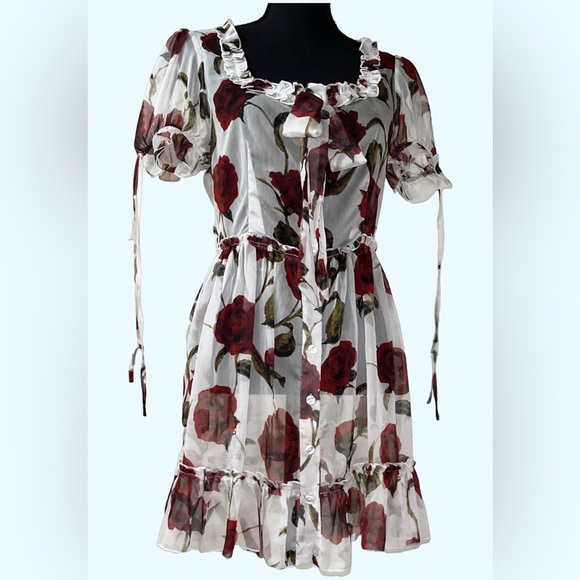 SUGAR THRILLZ Rose Chiffon Dress - Picture 7 of 7